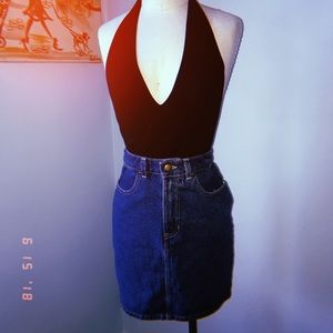 American Apparel Denim Mini Skirt